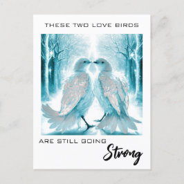Cartão Postal *~* Pássaros do Amor de Aniversário AP54 Arte Inve