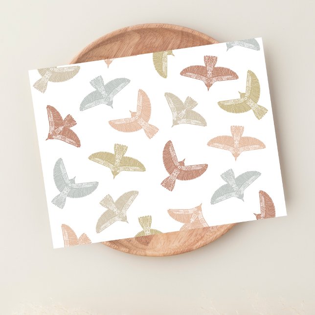 Cartão Postal Pássaros Totem Arte Folclórica (Criador carregado)