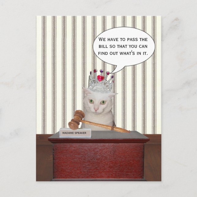 Cartão Postal Passe a conta para que você possa descobrir o que  (Frente)