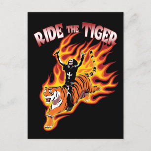 Cartão Postal Passear O Tigre Vintage Heavy Metal