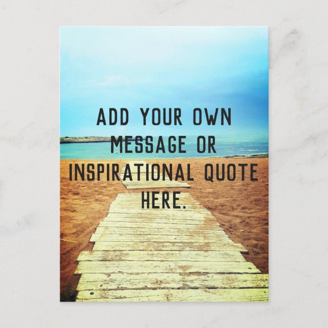 Cartão Postal Passeio da Praia - Adicione sua própria mensagem o (Frente)