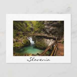 Cartão Postal Passeio de madeira através do desfiladeiro Vintga