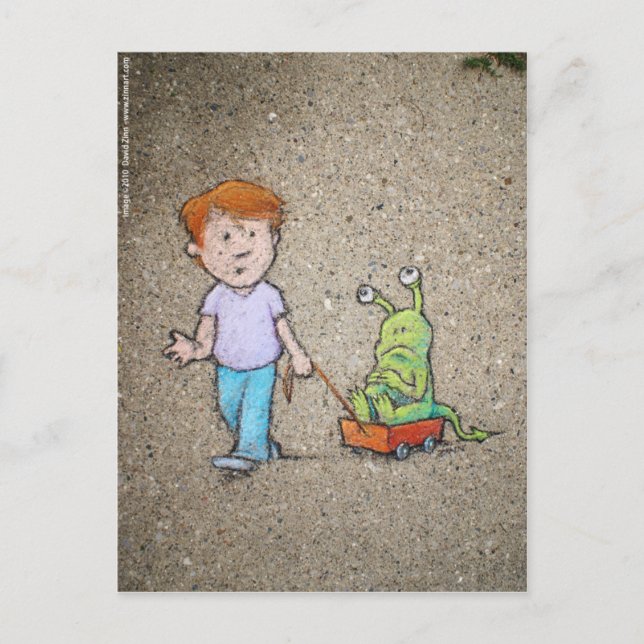 Cartão Postal passeio do vagão dos sluggo (Frente)