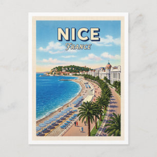 Cartão Postal Passeio dos Ingleses Nice França