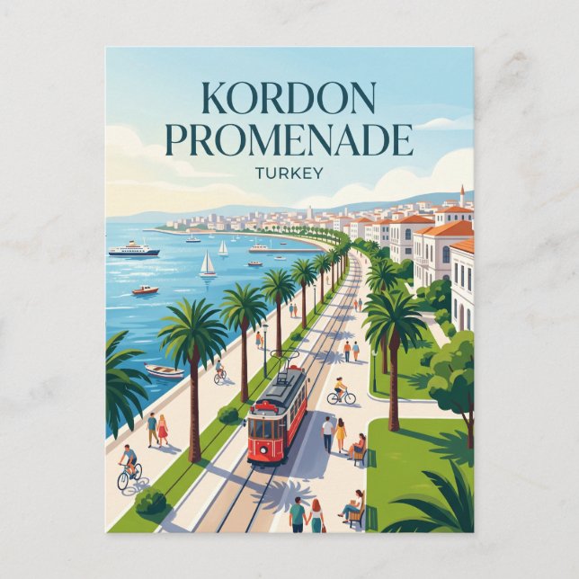 Cartão Postal Passeio Kordon Turquia (Frente)