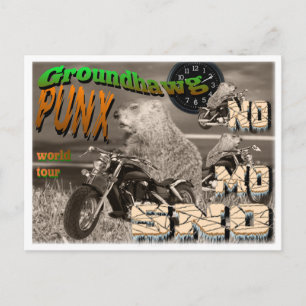 Cartão Postal Passeio mundial do Groundhawg PUNX NO MO SNO