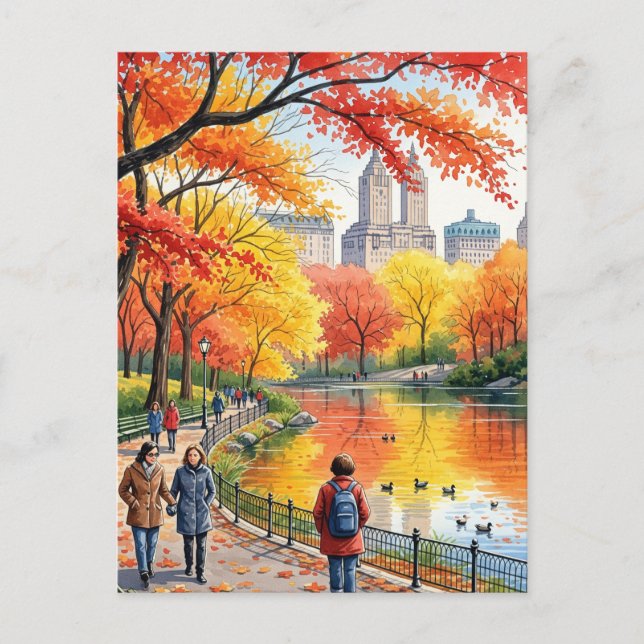 Cartão Postal Passeio No Parque (Frente)