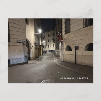 Cartão postal - Passeio noturno em Vicenza, Itália
