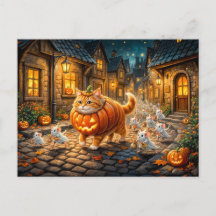 Passeio pela Cidade de Gatos e Ratos no Halloween
