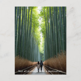 Cartão Postal Passeio Personalizado pela Floresta de Bambu