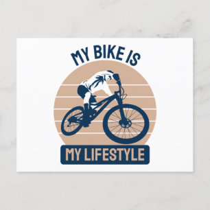 Cartão Postal Passo Bicicleta - A Minha Bicicleta É O Meu Estilo