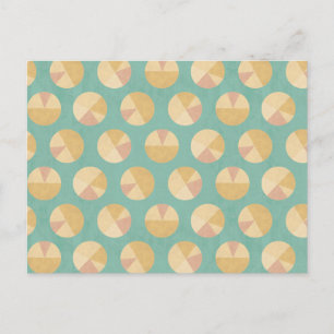 Cartão Postal Passo Geo Sudoeste   Padrão do círculo laranja e