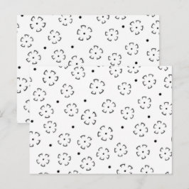 Cartão Postal Pasta de Aniversário com Flores Personalizada