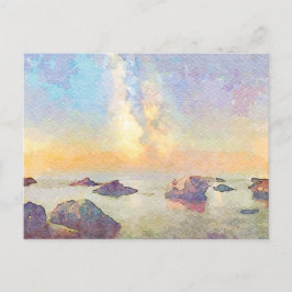 Cartão Postal *~ Pastel Cannelle Beach Italia Itália Sunset AP12