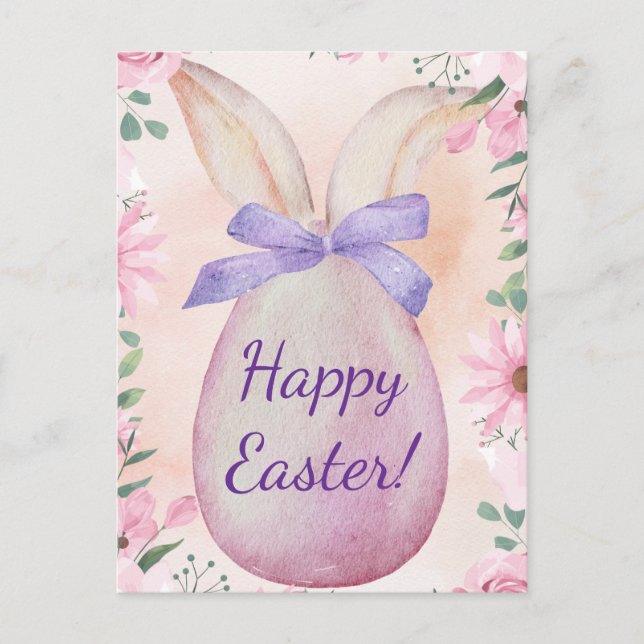 Cartão Postal Pastel Easter card (Frente)