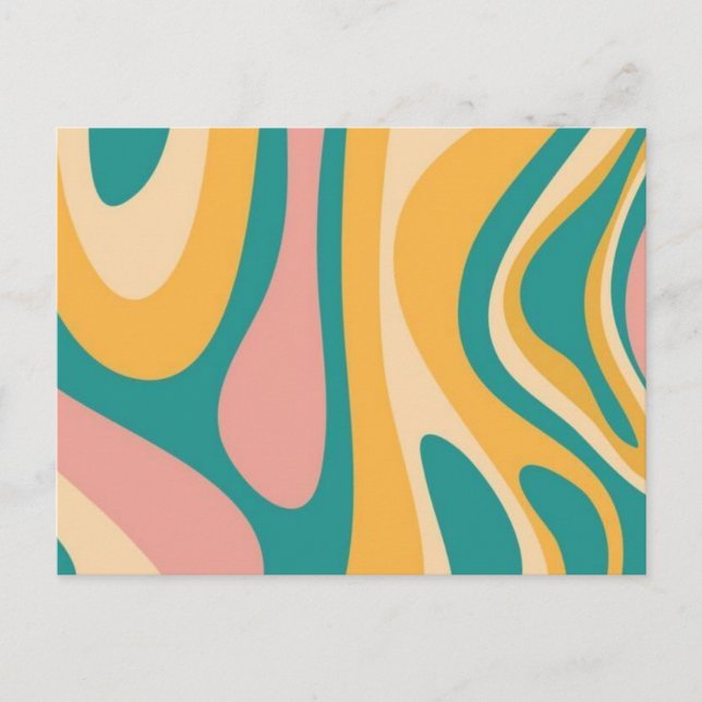 Cartão Postal Pastel Inspirées des Années 70 (Frente)