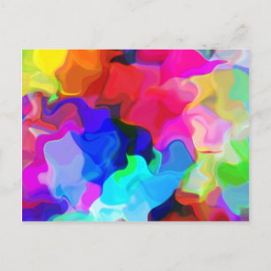 Cartão Postal Pastel Swirls