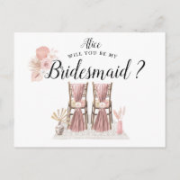 Pastel Tropical Foliage Bridesmaid