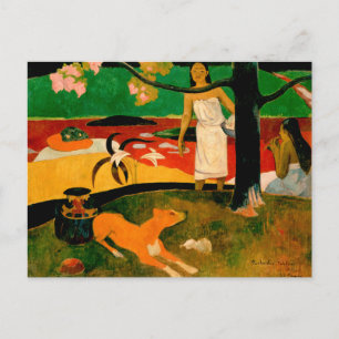 Cartão Postal ‪ Pastorales Tahitiennes ‬ por Paul Gauguin