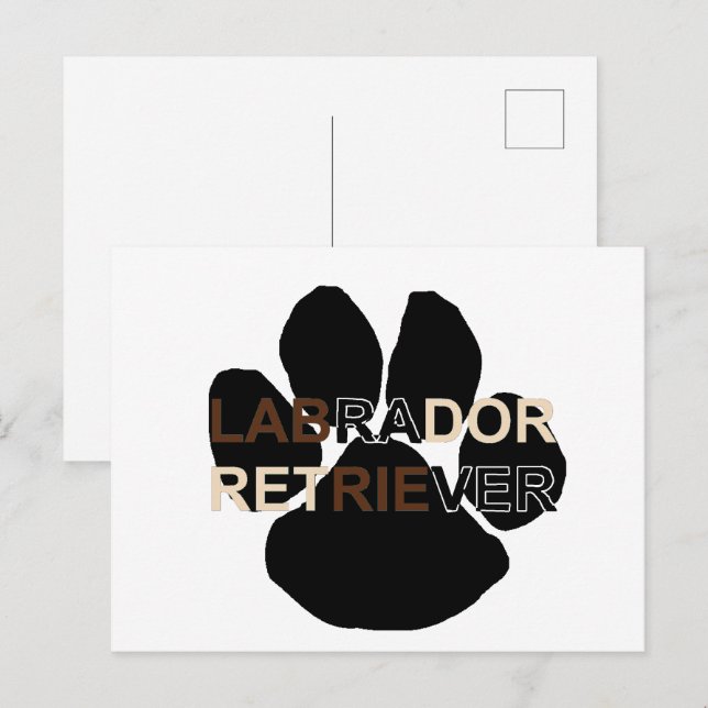 Cartão Postal Pata de nomes LR (Frente/Verso)