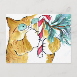 Cartão Postal Pata, Yank! Tigre Laranja E Caneta Adi