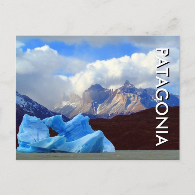 Cartão Postal patagonia iceberg (Frente)