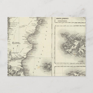 Cartão Postal Patagônia Ilhas Falkland Órcades do Sul