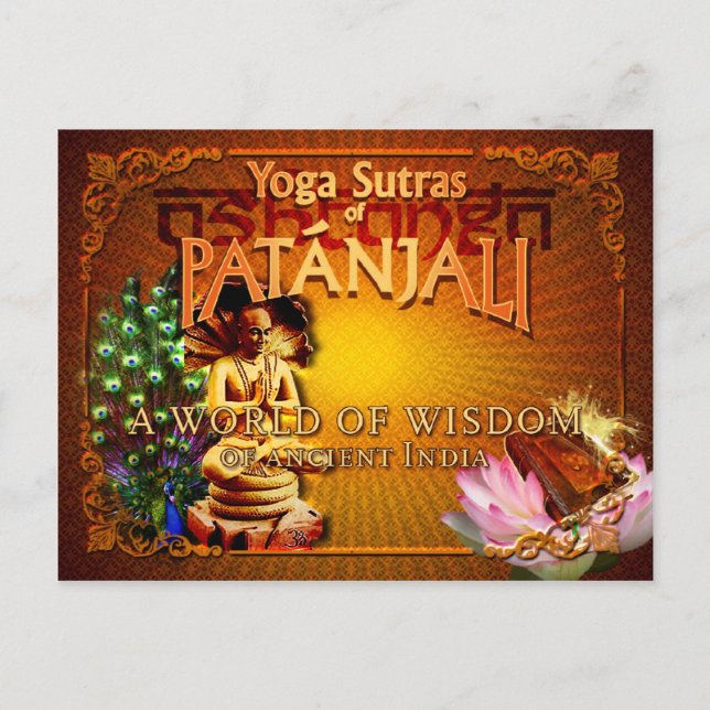 Cartão Postal PATANJALI - Cartão-postal Yoga Sutras (Frente)