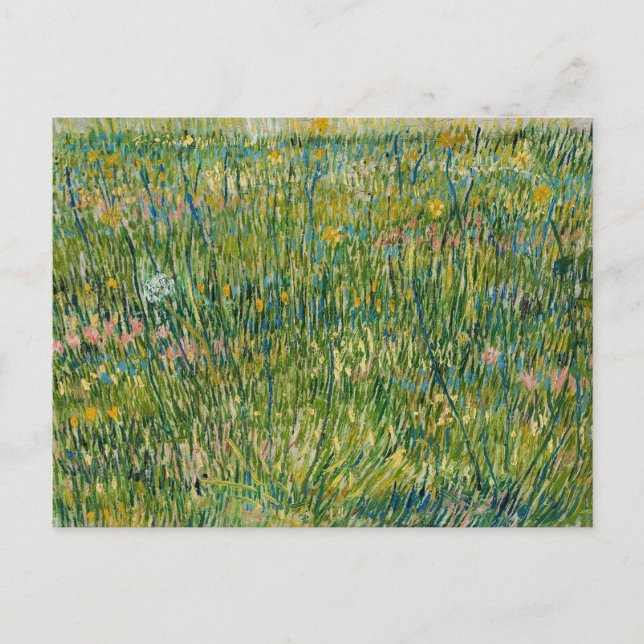 Cartão Postal Patch da grama | Vincent van Gogh (Frente)