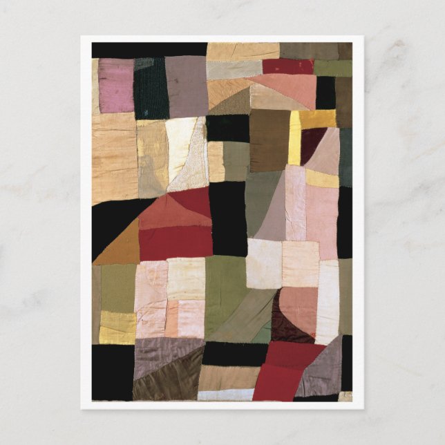 Cartão Postal Patchwork (Creme do Filho) | Sonia Delaunay | (Frente)