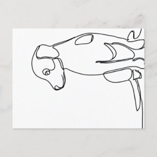 Cartão Postal Patient Dog