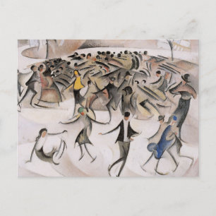 Cartão Postal Patinação no Bois de Boulogne por Alice Bailly