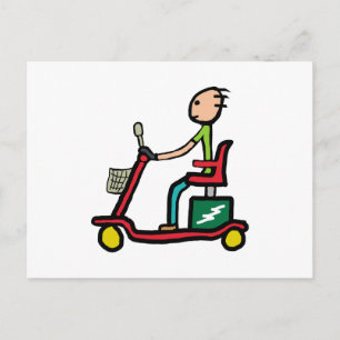 Cartão Postal Patinete para mobilidade