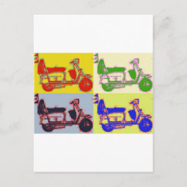 Cartão Postal PATINETE pop ART