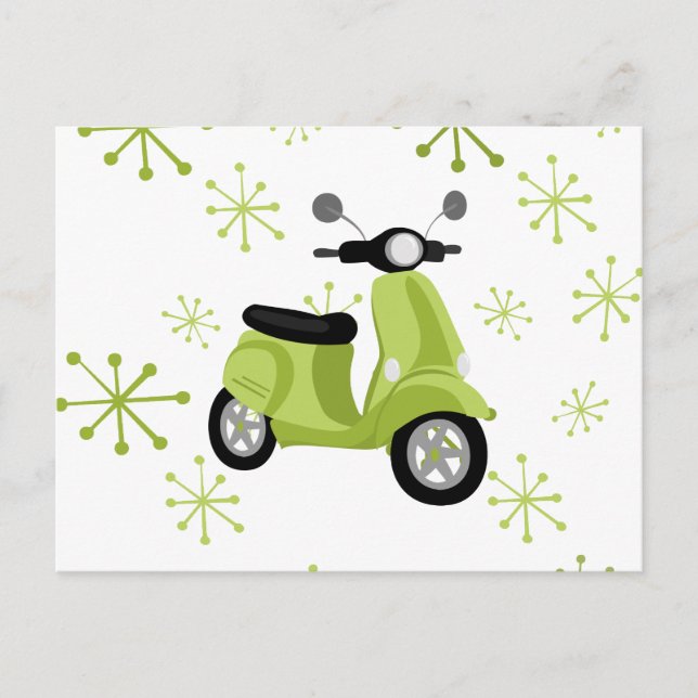 Cartão Postal Patinete Verde (Frente)