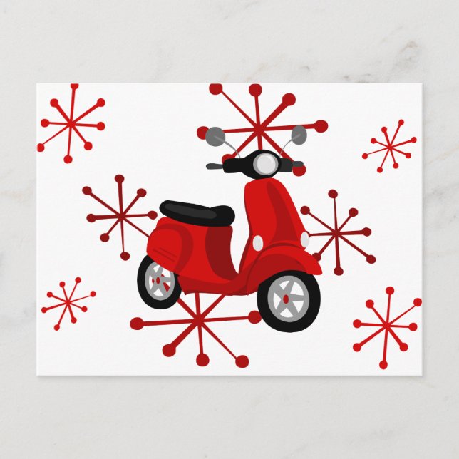 Cartão Postal Patinete Vermelho (Frente)