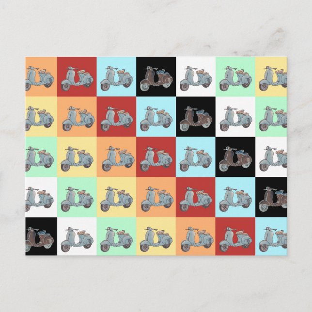 cartão postal patinetes (Frente)