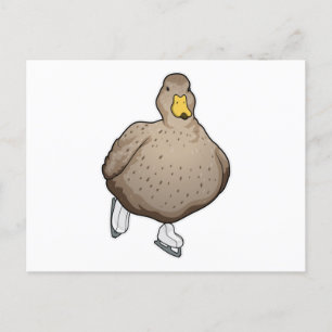 Cartão Postal Patins no gelo Patinação no gelo Patins de gelo