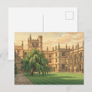 Cartão Postal Pátio da Universidade de Oxford