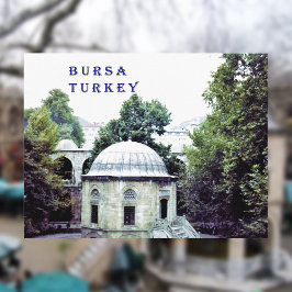 Cartão Postal Pátio do Bazar da Seda em Bursa
