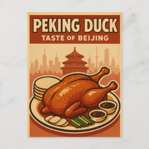 Cartão Postal Pato à Pequim – Um Ícone Culinário de Pequim