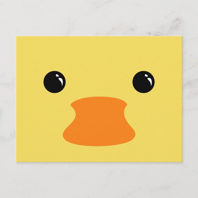 Cartão Postal Pato Amarelo - Design (Frente)