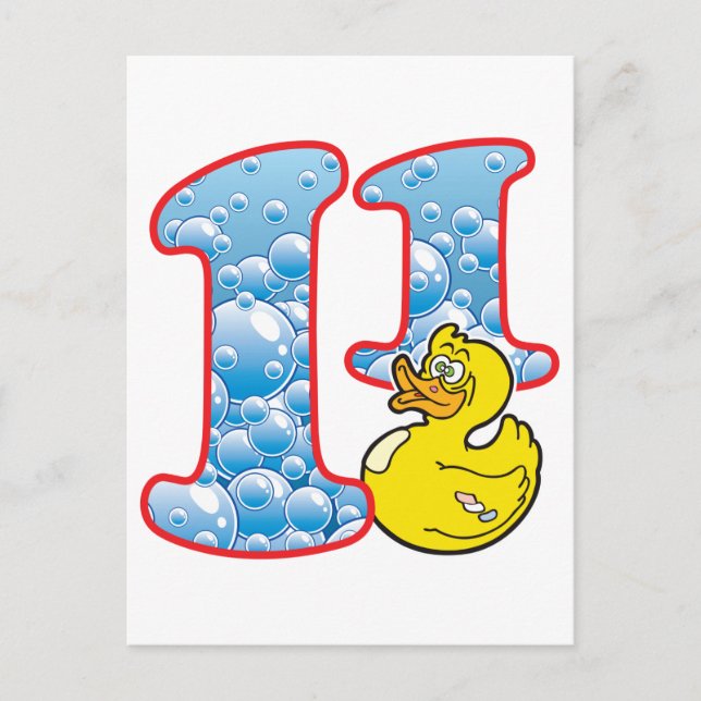 Cartão Postal Pato de 11 Idade (Frente)