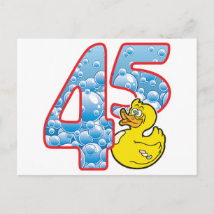 Cartão Postal Pato de 45 anos