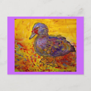 Cartão Postal pato-de-mosca