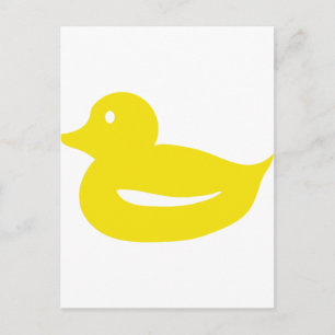 Cartão Postal Pato-do-pato-do-pato-amarelo