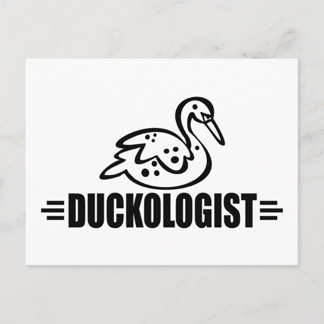 Cartão Postal Pato Engraçado (Frente)
