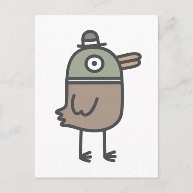 Cartão Postal Pato Estranho (Frente)