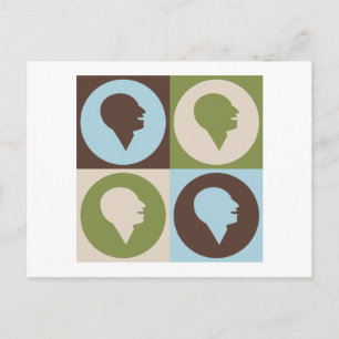 Cartão Postal Patologia da Língua de Voz de pop Art