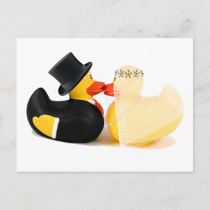 Cartão Postal Patos de casamento 3